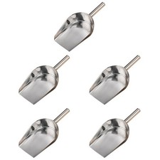 5pcs Stainless Steel Ice Flour Candy Scoop Stainless Steel Tongs
