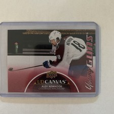 2021-22 Upper Deck Series 1 Alex Newhook Canvas Young Guns