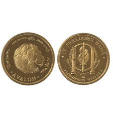 1 oz Gold Avalon The Patriot Round with Red Spots and Minor Scratches 5153.19 per troy oz