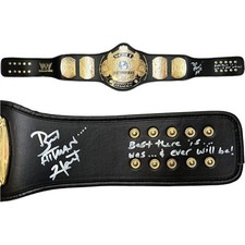 Bret The Hitman Hart autographed signed inscribed replica champion belt WWF JSA