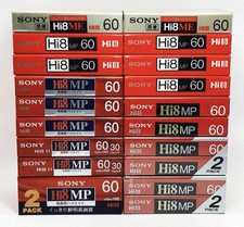   Lot of 20  SONY Hi8 Video Tapes 60min ME MP60 Blank Cassette New Sealed Japan
