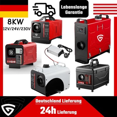 12V 24V /230V Standheizung Lufterhitzer 8KW Bluetooth DieselHeizung Hus Auto RVs