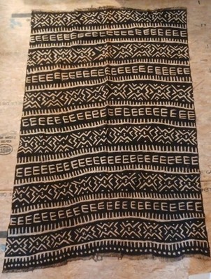 Antique Mud Cloth, Bogolan Region of Mali, West Africa Rug 34×52