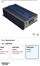 Samlex PST-120-12 DC-AC Power Inverter New and Ready to Ship In Stock