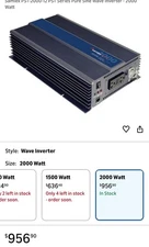 Samlex PST-120-12 DC-AC Power Inverter New and Ready to Ship In Stock