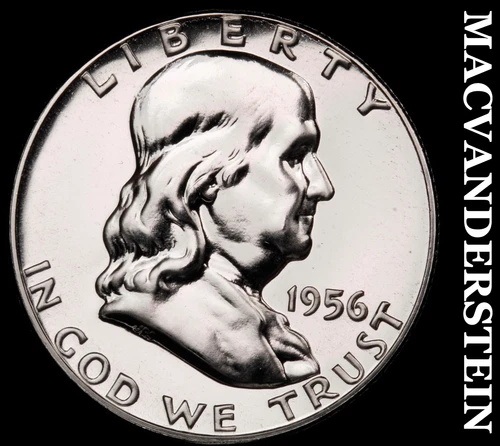 1956 Silver Franklin Half Dollar - Choice Gem Proof  Lustrous  #G9013