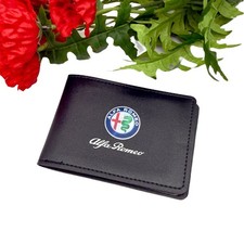 Portafoglio Alfa Romeo in pelle PU porta patente di guida e documenti auto