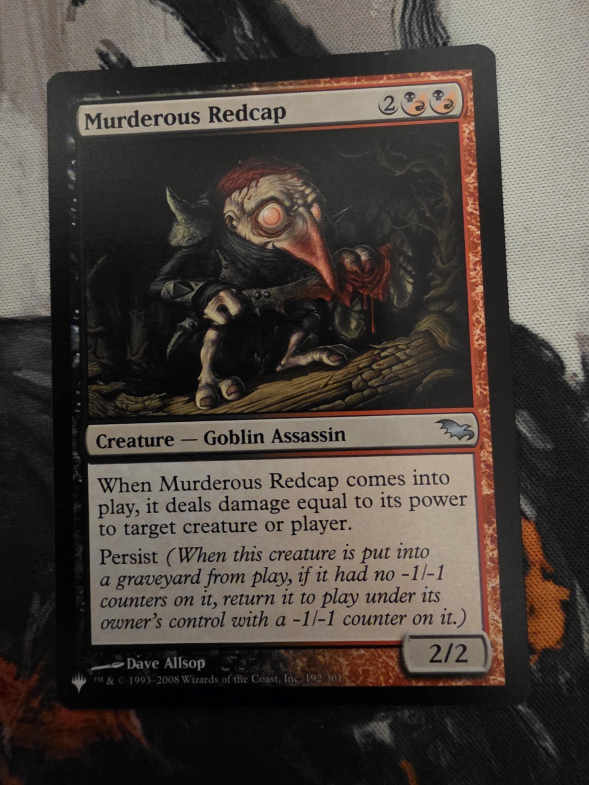 Murderous Redcap Shadowmoor NM MTG The List Mystery Booster