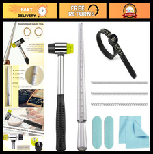 Ring Sizer Measuring Tool Kit - Metal Mandrel  Mallet for Jewelry Resizing, Fix