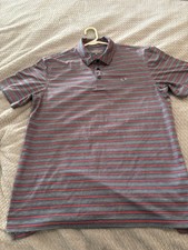 Vineyard Vines Men's M Performance Striped Polo Shirt