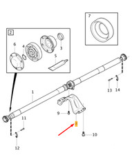 Arbre d'hélice de traverse VOLVO XC40 31492702 NEUF ORIGINAL