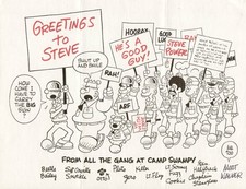 MORT WALKER - INSCRIBED PRINTED ART SIGNED IN INK