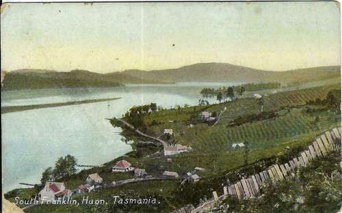 South Franklin Huon   Tasmania Vintage Australian postcard. Ser 1197