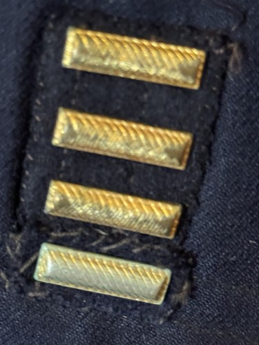 Cappotto e gilet vintage 1952 Frisco linee ferroviarie conduttore treno con insegne - Foto 8 di 24