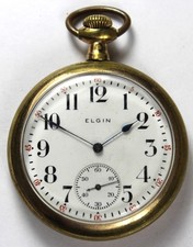 1917 Elgin Grade 293 16s 7j Gold Filled Pocket Watch - Parts/Repair