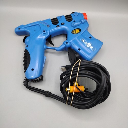 Madcatz Light Blaster Gun For PS1 PS2 Playstation 2 Blue Controller 8288 Tested