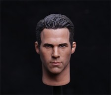 1/6 Ryan Reynolds Movie Man Head Model Fit 12'' Action Figure