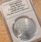 1986 Engelhard Big Sky Montana 1 TOz 999 Silver Round Treasure State Gold Nugget