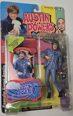 McFarlane Austin Powers Carnaby Street Austin Figure Series 2 1999 NIP Voice...