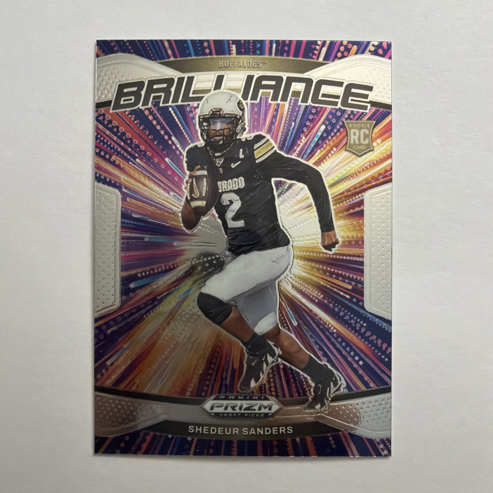 2025 Panini Prizm Draft Picks Shedeur Sanders Brilliance Rookie RC #18