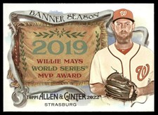 2022 Topps Allen & Ginter Banner Seasons Stephen Strasburg Washington Nationals