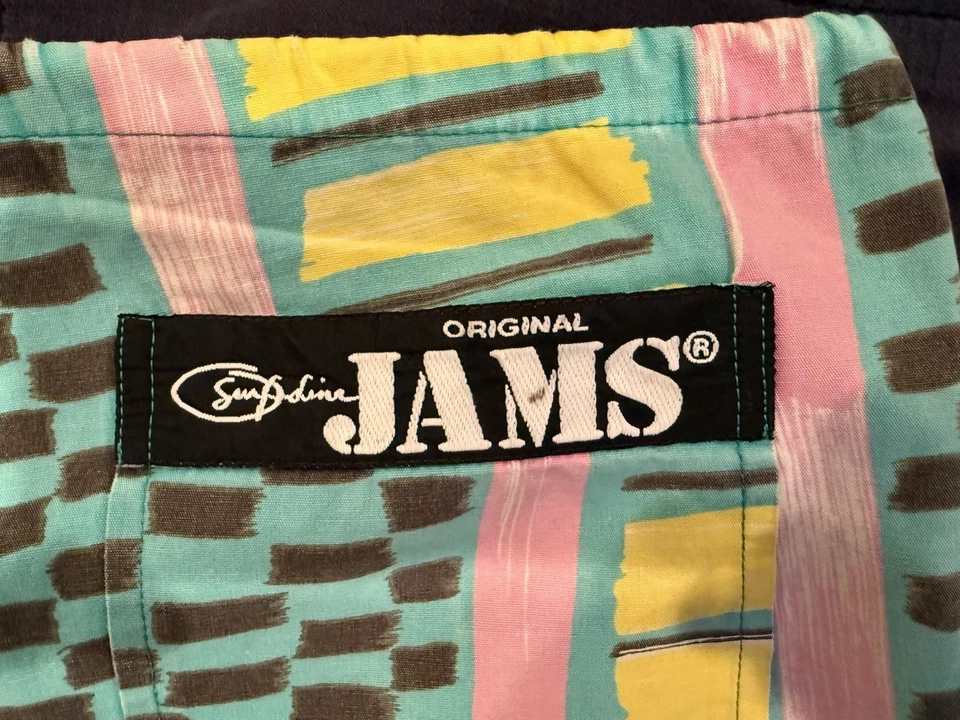 Pantalones cortos medianos originales Jams vintage años 80 para hombre Foto 3 de 4