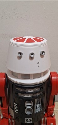 Star Wars Galaxy's Edge Droid Depot R5 Head Red And White Silver ONLY - USED-