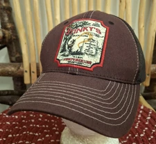 STINKY'S BUCK LURE Hat Snapback Cap Mesh Back Legendary Original Deer Gear Brown