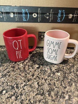 Rae Dunn QT Pie and Gimme Some Sugar Mug Set