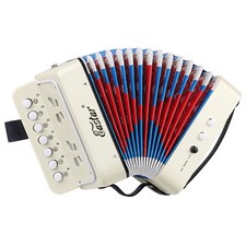 Accordion Toy Accordion Mini Musical Instruments 10 Keys Button for Children ...