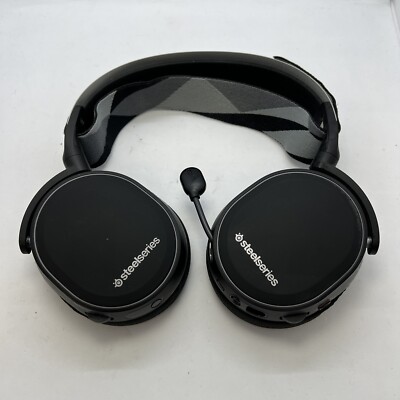 SteelSeries Arctis 7 Black Lag-Free Wireless Gaming Headset Used NO RECEIVER -R1