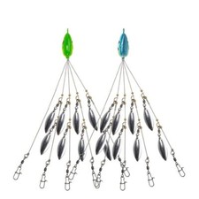 Alabama Rig 5 Arms 8 Blades Umbrella Rig 21g/8in Fishing Lures Bait Bass Crappie