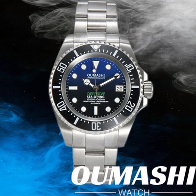 WATCH 44mm Watch Men's Deep Sea Mechanical Watch Waterproof Business NH Series 3