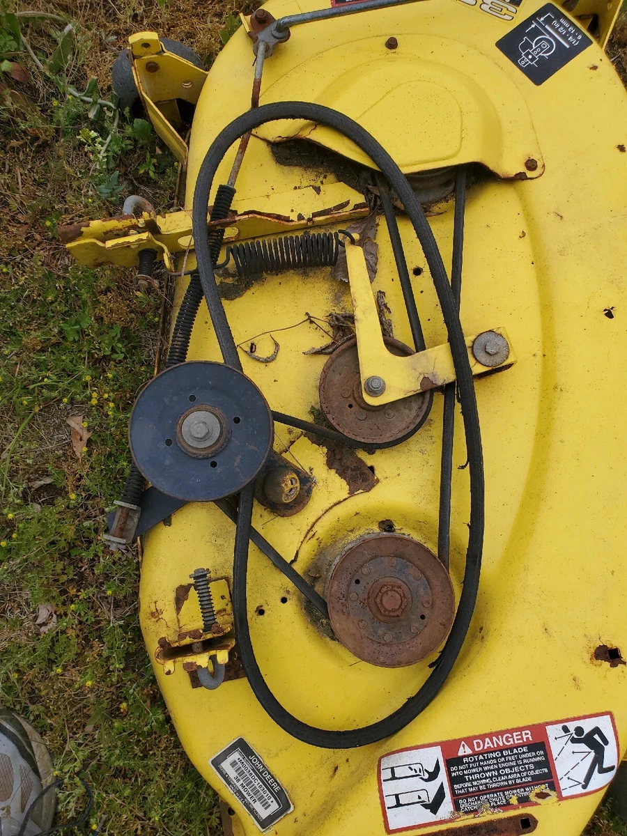 John deere 38 inch mower deck belt clearance diagram