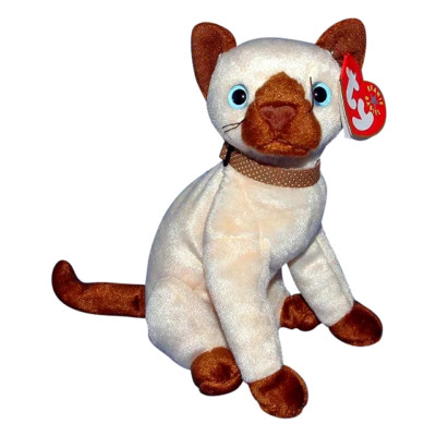 Ty Beanie Baby SIAM THE SIAMESE CAT 7'' New MWMT's