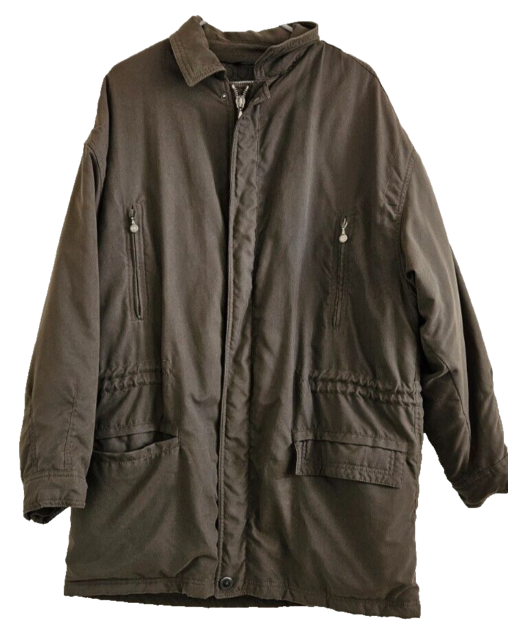 Versace Sport Men’s Winter Jacket Coat Size 48 Vintage Authentic Brown