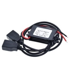 DC-DC Converter Module 12V To 5V Duble USB Output Power Adapter 3A 15W YL