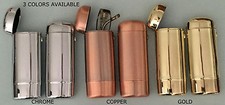 Eyeglass Case-Metal, forReaders/Small Frames Push-Button Flip-Top 6x2.25x1.3 in.