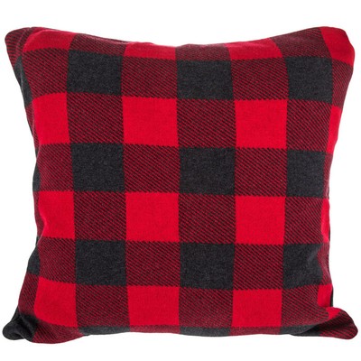 red buffalo check pillow