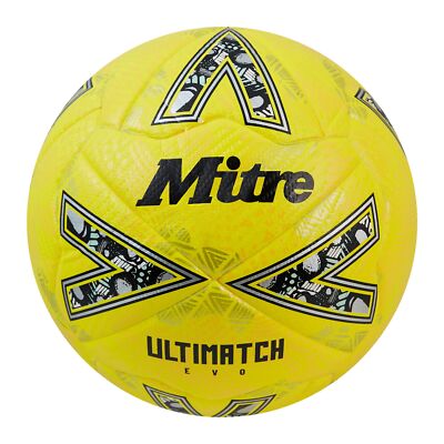 Mitre Soccer Ball League Ultimatch Evo Yellow/Yellow/Gold 4