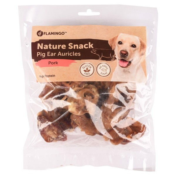 Flamingo Nature Snack Schweineohren-Muscheln 200 G, Uvp 4,29 Eur, Neu-image