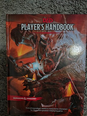 DUNGEONS AND DRAGONS D&D 5E 5th EDITION PLAYERS HANDBOOK VG