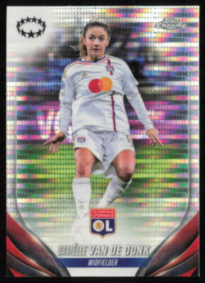 2023-24 Topps Chrome UEFA Women's Danielle Van de Donk Pulsar Refractor Lyon #36