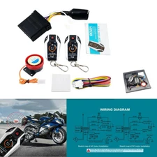 2way Motorcycle Alarm System Anti-theft Security Engine Start Remote Control Key