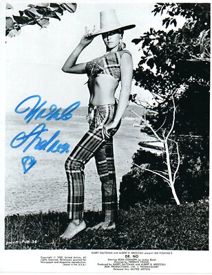Signiertes Ursula Andress Autogramm Dr No Photo 10x8 Foto James Bond Coa PIC PROOF