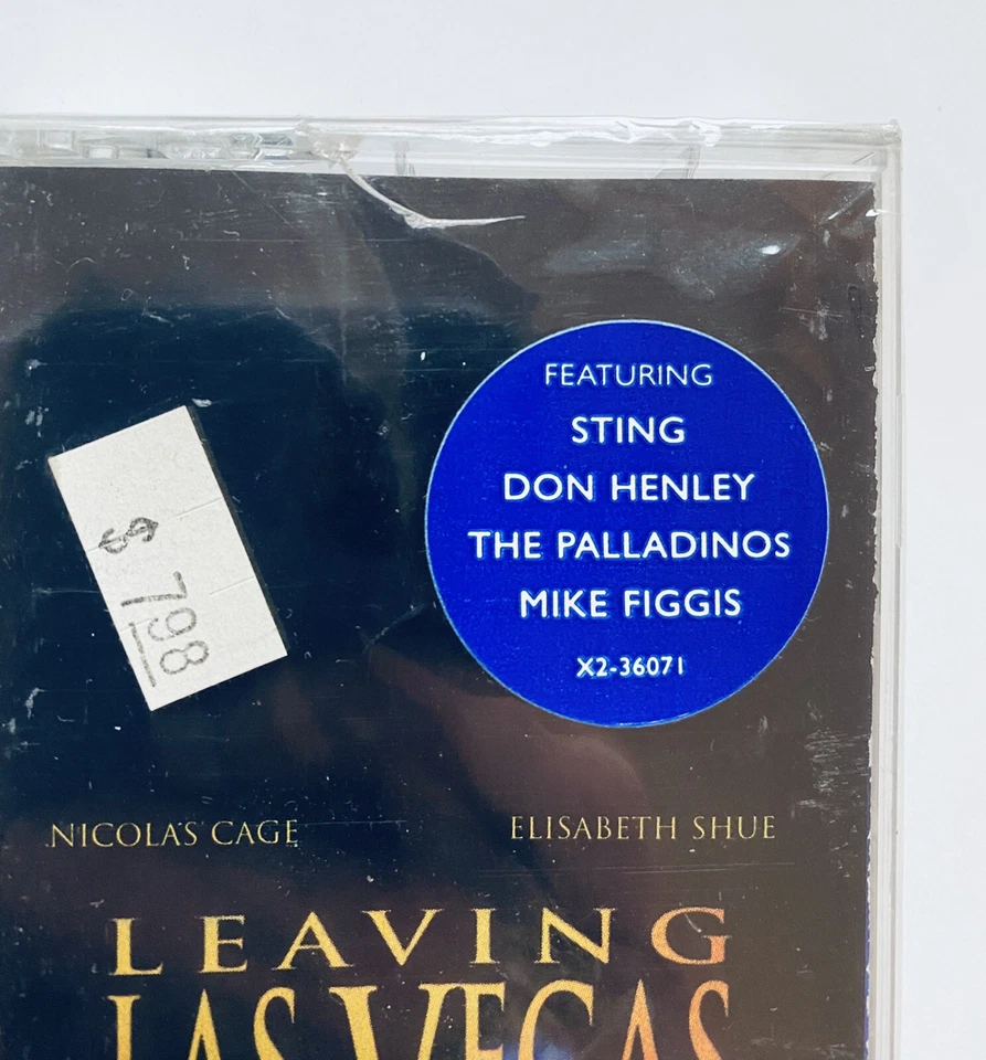 Leaving Las Vegas Soundtrack Cassette Tape 1988 SEALED Sting Don Henley HTF NOS - Image 4 of 4