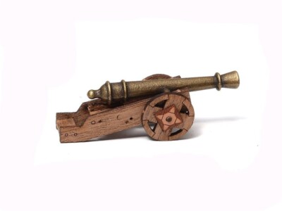 F12SP DIY Old Spanish gun carriages, pear/walnut  (12 per pack) 