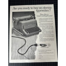 Vintage 1954 Royal Typewriter Print Ad thumbnail
