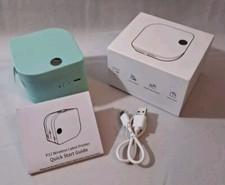NEW Open Box Wireless Aqua Colored Phomemo Label Printer P12 FREE SHIPPING  