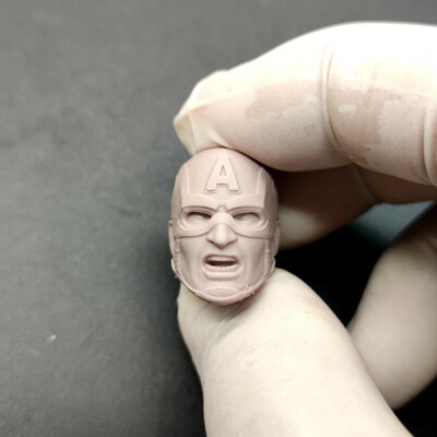 1/10 Scale Captain Man HYDRA Head Sculpt Unpainted Fit 7'' Neca Figure